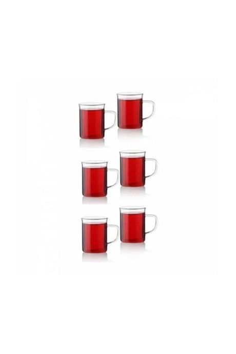 Professional Borosilicate Thermal Glass Mugs - Set of 6 - TryAladdin
