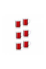 Professional Borosilicate Thermal Glass Mugs - Set of 6 - TryAladdin