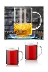 Professional Borosilicate Thermal Glass Mugs - Set of 6 - TryAladdin