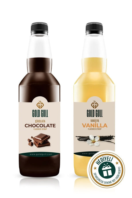 Professional Chocolate Vanilla Coffee & Dessert Syrup - 2 x 700ml - TryAladdin