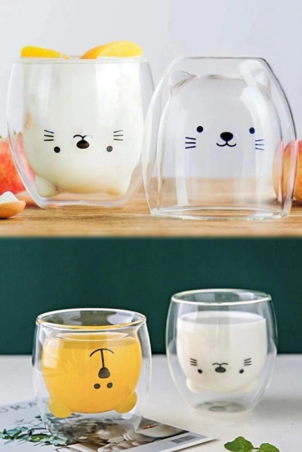 Professional Double Wall Insulated Bear Design Mug - 250ml - TryAladdin