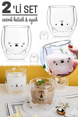 Professional Double Wall Insulated Bear Design Mug - 250ml - TryAladdin