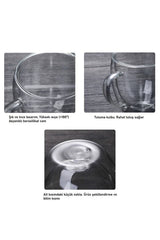 Professional Double Wall Insulated Glass Mugs with Handles - 2 x 250ml Set - TryAladdin