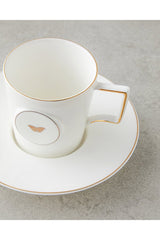 Professional English Home Porcelain Double Coffee Cup Set - 4 Piece 155ml - TryAladdin