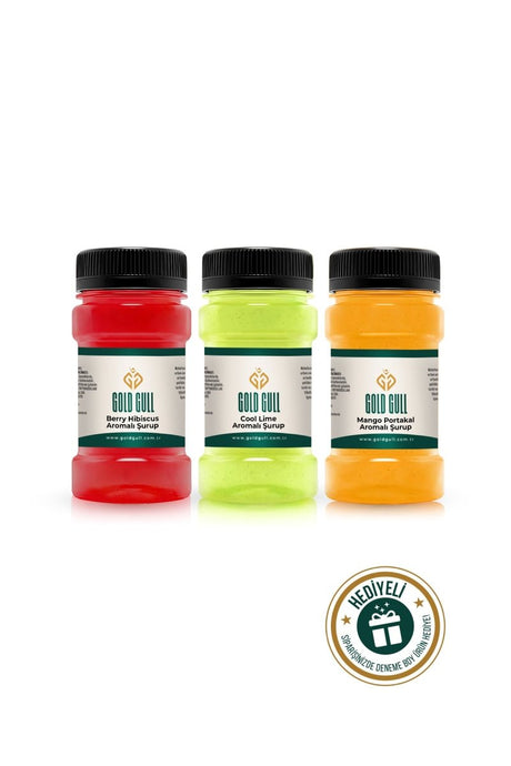 Professional Fruit & Coffee Concentrate Syrup Variety Pack - Cool Lime, Berry Hibiscus, Mango Orange - 3 x 80ml - TryAladdin
