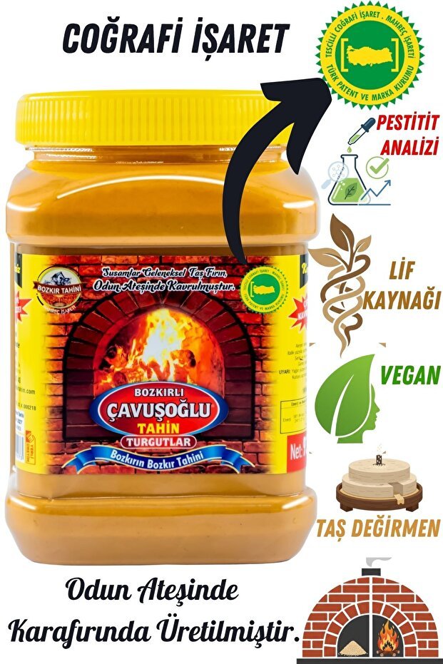 Professional Grade Bozkirli Cavusoglu Wood - Fired Smooth Tahini - 930g - TryAladdin