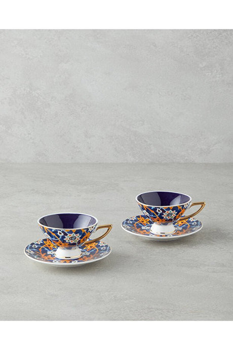 Professional Grade Dahlia New Bone China Coffee Cup Set - 90ml (4 - Piece) - TryAladdin