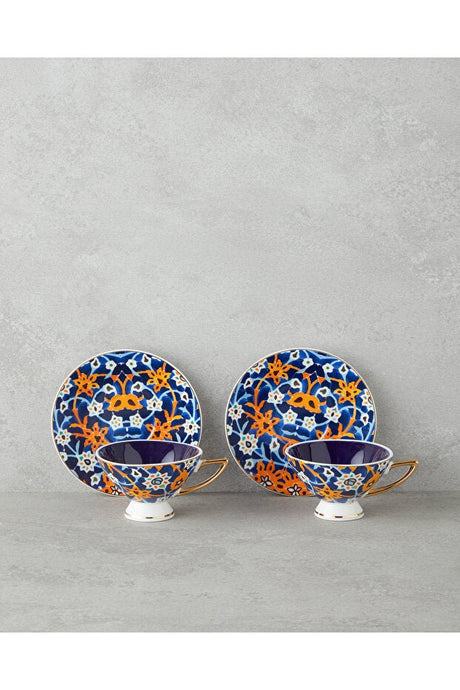 Professional Grade Dahlia New Bone China Coffee Cup Set - 90ml (4 - Piece) - TryAladdin