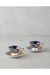 Professional Grade Dahlia New Bone China Coffee Cup Set - 90ml (4 - Piece) - TryAladdin
