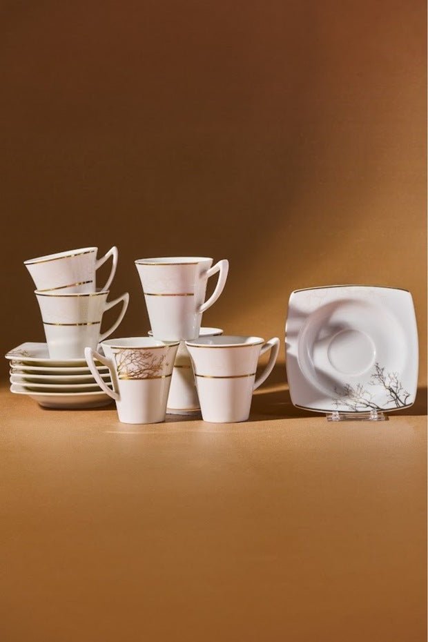 Professional Karaca Autumn Turkish Coffee Espresso Cup Set - 85ml (Set of 6) - TryAladdin