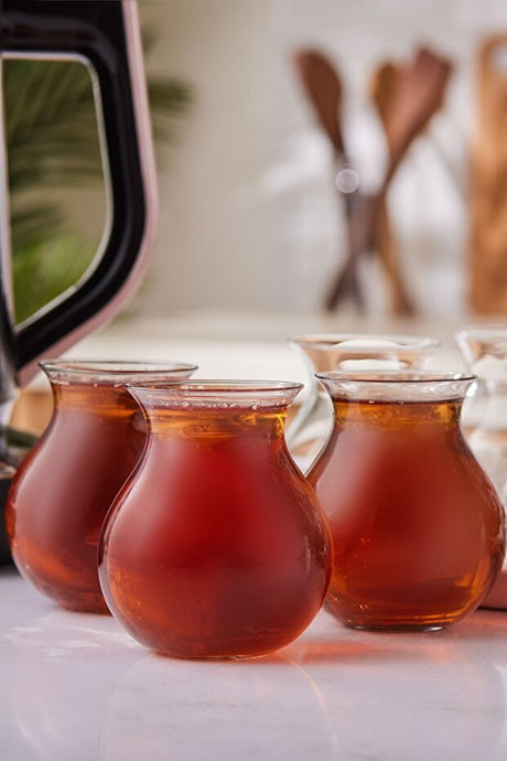 Professional Karaca x Refika Tatlican Turkish Tea Glass Set - 6 - Piece, 200ml - TryAladdin