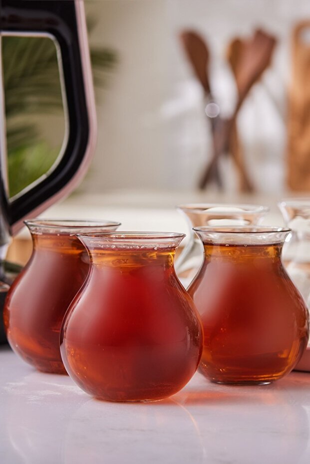 Professional Karaca x Refika Tatlican Turkish Tea Glass Set - 6 - Piece, 200ml - TryAladdin