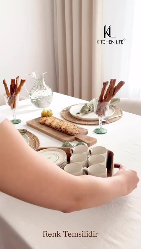 Professional Kitchen Life Premium Gold Gilded Porcelain Turkish Coffee Cup Set - 6 - Piece Set - TryAladdin