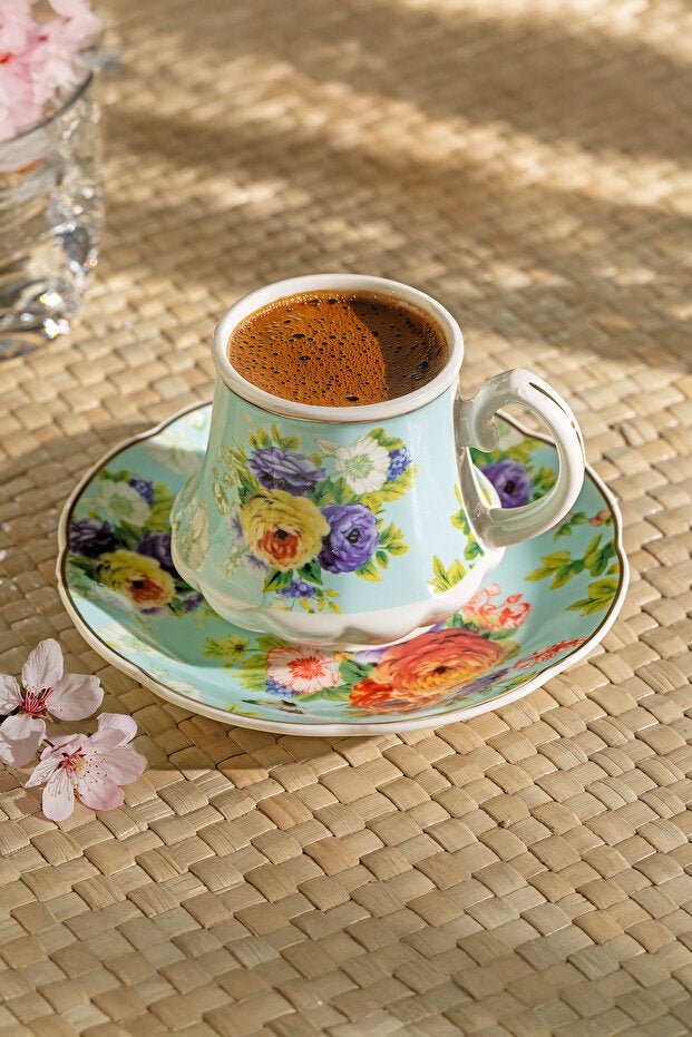 Professional Nehir Masal Turkish Coffee Cup Set - 12 - Piece - TryAladdin