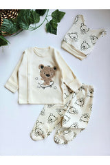 Professional Newborn 100% Cotton 3 - Piece Hospital Set - 0 - 3 Months - TryAladdin
