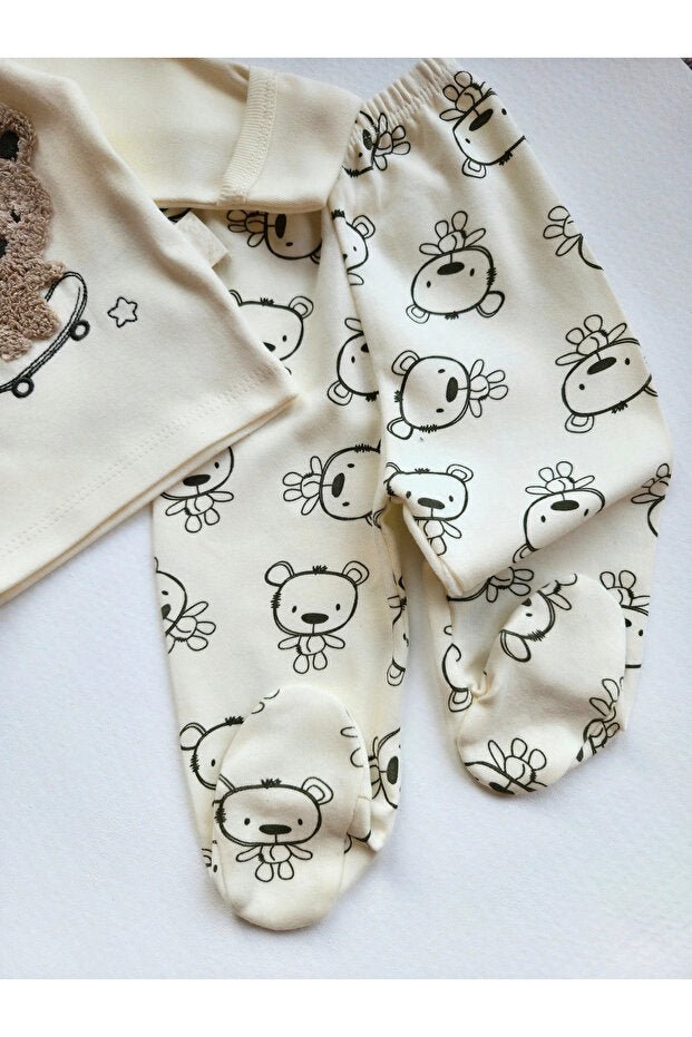 Professional Newborn 100% Cotton 3 - Piece Hospital Set - 0 - 3 Months - TryAladdin