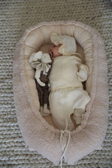 Professional Newborn Cotton Muslin Layette Set - Cream - TryAladdin