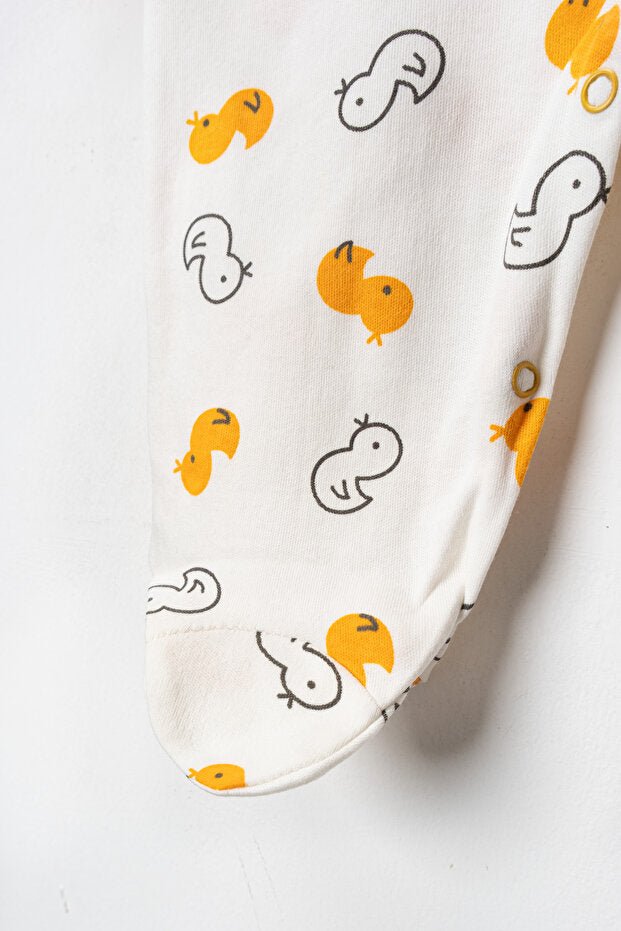 Professional Newborn Duck Patterned Romper Set - 3 Piece Pack - TryAladdin