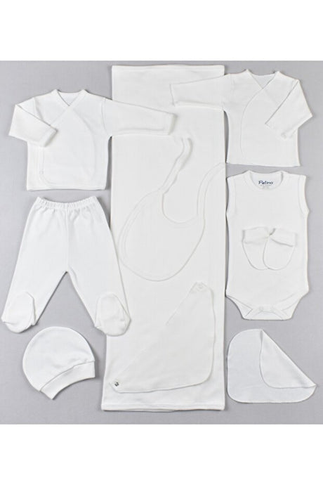 Professional Newborn Hospital Discharge Set - 10 - Piece 100% Cotton - TryAladdin