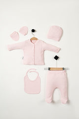 Professional Newborn Hospital Layette Set - 5 - Piece Premium Cotton - TryAladdin