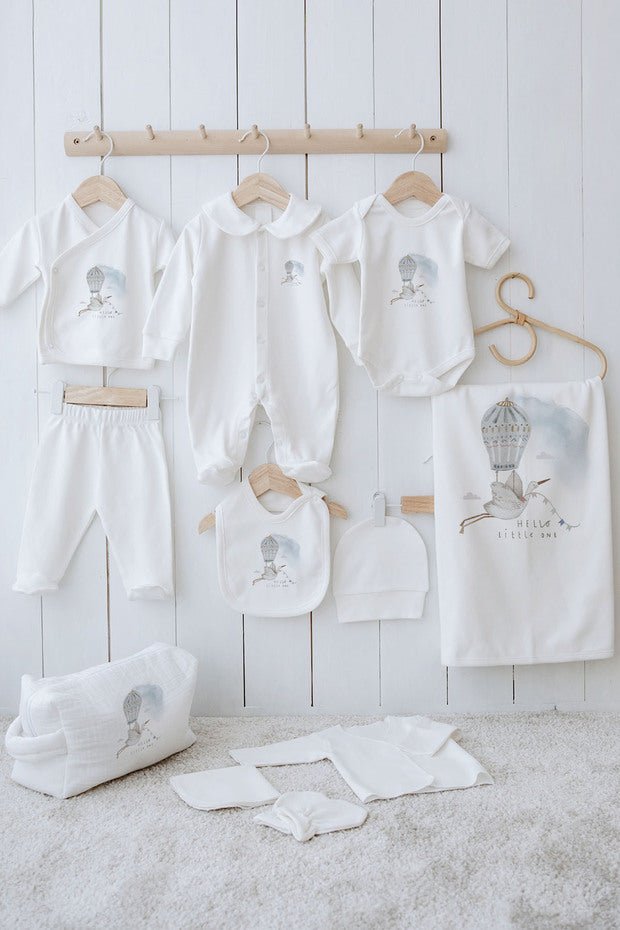 Professional Organic 11 - Piece Newborn Welcome Gift Set - Royal Series - TryAladdin