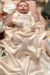 Professional Organic Cotton Newborn Hospital Exit Set - Cream - 5 - Piece - TryAladdin