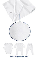 Professional Organic Cotton Newborn Hospital Set - 10 Piece Snow Star - TryAladdin