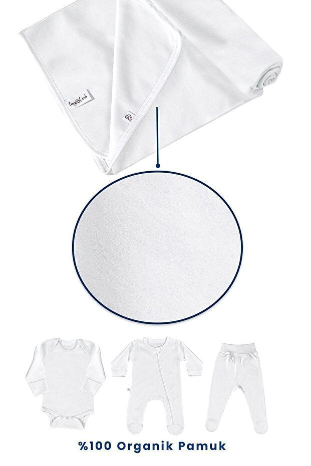 Professional Organic Cotton Newborn Hospital Set - 10 Piece Snow Star - TryAladdin
