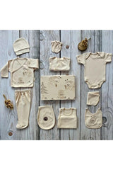 Professional Organic Newborn 11 - Piece Baby Bodysuit Set - 0 - 4 Months - TryAladdin