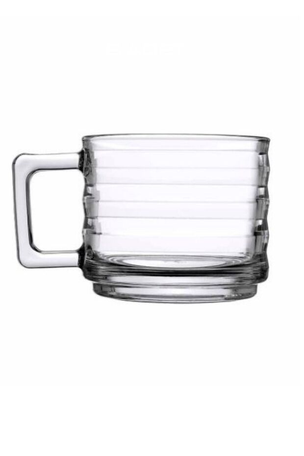 Professional Pasabahce Bricks Glass Mug Set - 6 x 250ml - TryAladdin