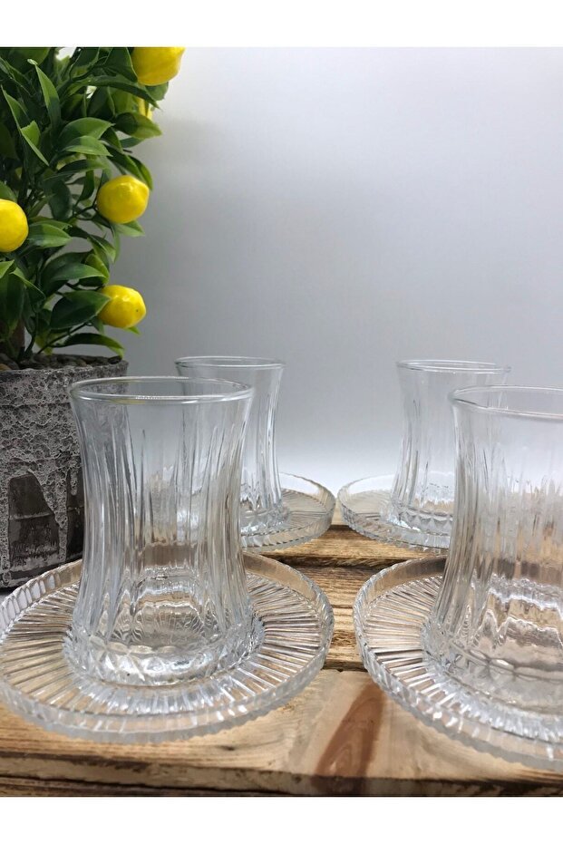 Professional Pasabahce Elsyia Linea Model Turkish Tea Set - 12 Piece - TryAladdin