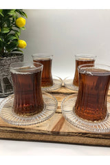 Professional Pasabahce Elsyia Linea Model Turkish Tea Set - 12 Piece - TryAladdin