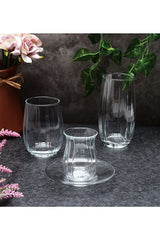 Professional Pasabahce Linka Glass Beverage & Tea Set - 24 Pieces - TryAladdin