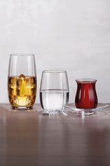 Professional Pasabahce Linka Glass Beverage & Tea Set - 24 Pieces - TryAladdin