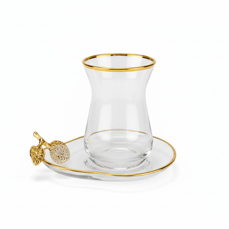 Professional Pasabahce Turkish Glass Tea Set - 12 Pieces Set - TryAladdin