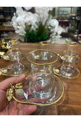Professional Pasabahce Turkish Glass Tea Set - 6 - Piece Set - TryAladdin