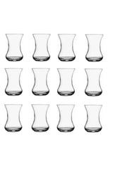 Professional Pasabahce Turkish Slender Waist Tea Glasses - Set of 12 - TryAladdin