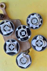 Professional Porcelain Turkish & Espresso Coffee Cup Set - Geometric Line - 90ml (Set of 6) - TryAladdin