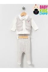 Professional Premium Boxed Newborn Boy 10 - Piece Layette Set - Bowtie Bear, 100% Cotton - TryAladdin