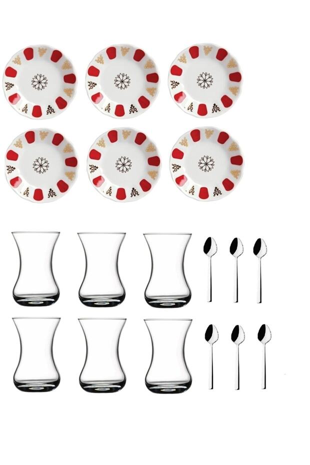 Professional Quality Authentic Turkish Tea Glass Set - 18 Piece - TryAladdin