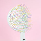 Professional Round Hair Brush for Volumizing & Styling - White - TryAladdin