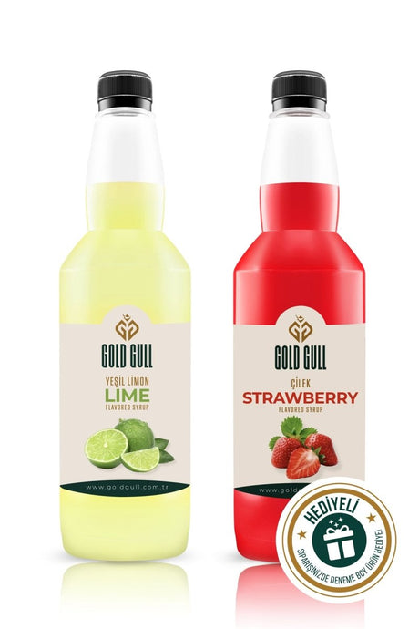 Professional Strawberry & Lime Coffee & Fruit Syrup Concentrate - 2 x 700ml - TryAladdin