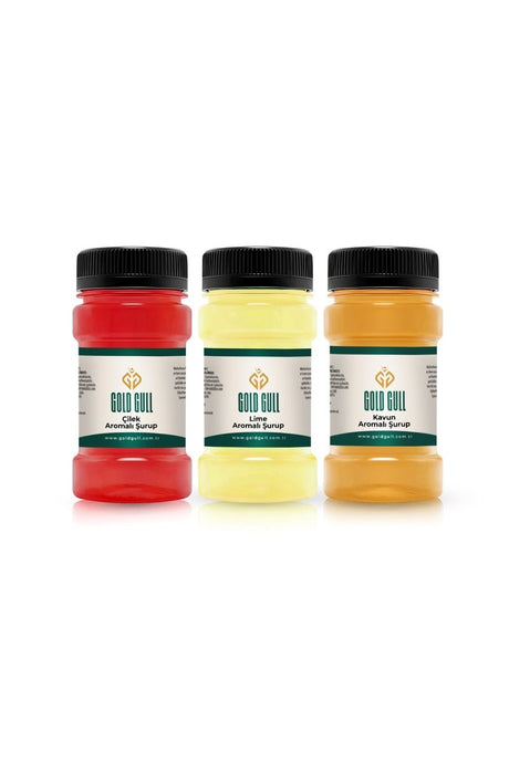 Professional Strawberry, Lime & Melon Coffee & Fruit Syrup Set - 3 x 80ml - TryAladdin
