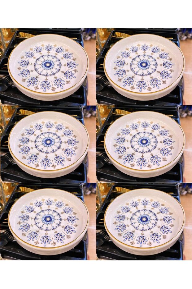 Professional Turkish Gilded Droplet Pattern Tea Glass Set - 12 Piece Set - TryAladdin