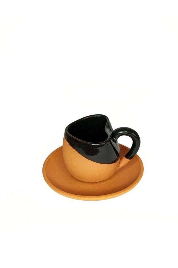 Professional Turkish Handcrafted Ceramic Coffee Set & Heart Lokum Dish - Herseytopraktan - TryAladdin