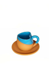 Professional Turkish Handcrafted Ceramic Coffee Set & Heart Lokum Dish - Herseytopraktan - TryAladdin