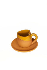 Professional Turkish Handcrafted Ceramic Coffee Set & Heart Lokum Dish - Herseytopraktan - TryAladdin