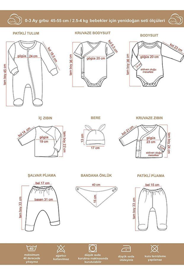 Professional Unisex Newborn Apparel Collection - 12 Piece Set - TryAladdin