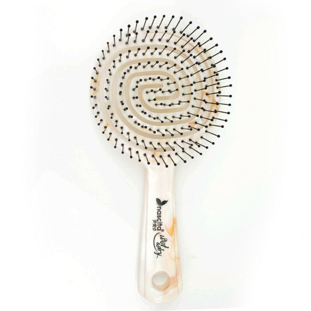 Professional Volumizing Round Hair Brush, White - TryAladdin