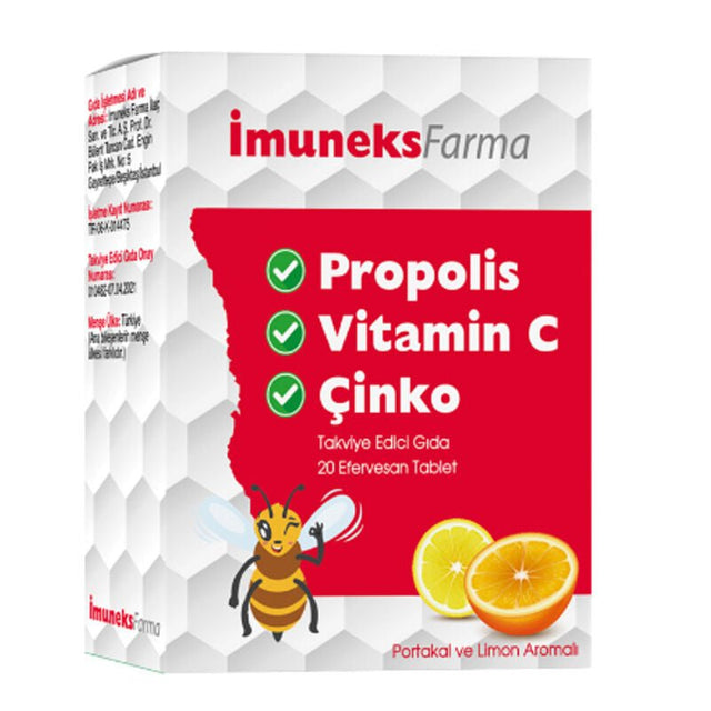 Propolis, Vitamin C & Zinc - Advanced Immunity Support Effervescent Tablets - TryAladdin